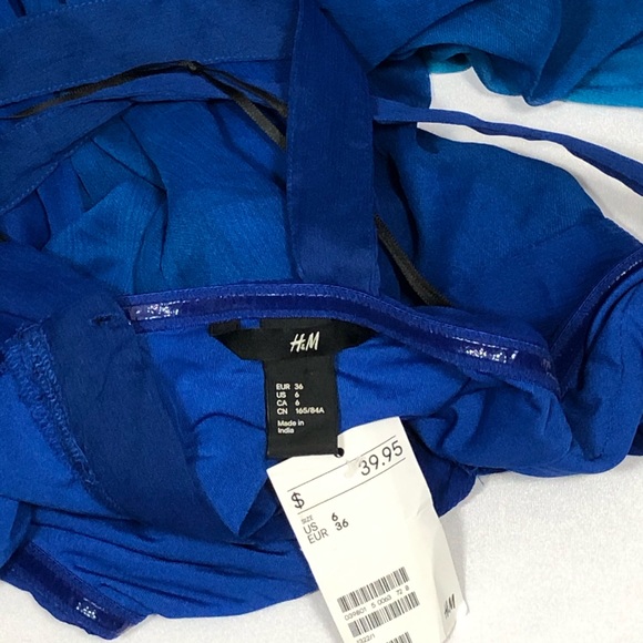 H&M sheer full skirt maxi length halter dress - Picture 12 of 13